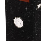 Папка-регистратор 75 мм, А4, Calligrata, эконом мрамор, нижний металлический кант, черная - Фото 4