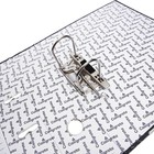 Папка-регистратор 75 мм, А4, Calligrata, эконом мрамор, нижний металлический кант, черная - Фото 9