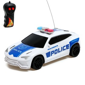 Машина радиоуправляемая «Полиция», работает от батареек, цвета МИКС, уценка