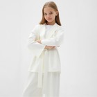 Комплект для девочки (жакет и брюки) MINAKU: PartyDress, цвет молочный, рост 140 см - Фото 2