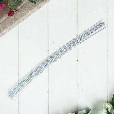 Проволока для изготовления искусственных цветов «Белая», дл. 40 см, сечение 0.07 см