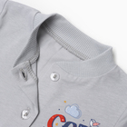 Кофточка для мальчика, цвет серый, рост 62 см - фото 24998190