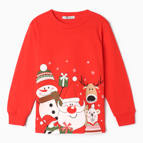 Пижама детская, цвет красный, рост 110 см