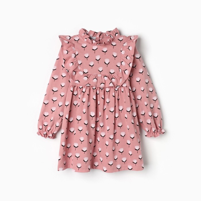 Платье для девочки, цвет розовый, рост 110 см - Фото 1