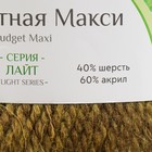 Пряжа "Бюджетная Макси" 40% шерсть, 60% акрил 140м/150гр (оливковый - 038) - Фото 4