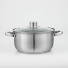 УЦЕНКА Кастрюля из нержавеющей стали Доляна «Гретте», 3,2 л, d=20 см, с крышкой, капсульное дно, индукция - Фото 2