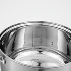 УЦЕНКА Кастрюля из нержавеющей стали Доляна «Гретте», 3,2 л, d=20 см, с крышкой, капсульное дно, индукция - Фото 5