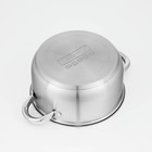 УЦЕНКА Кастрюля из нержавеющей стали Доляна «Гретте», 3,2 л, d=20 см, с крышкой, капсульное дно, индукция - Фото 6