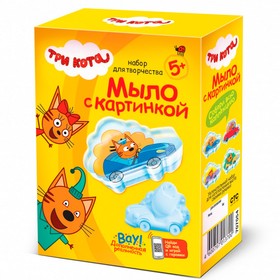 Мыло с картинкой «Коржик на машине. Три кота» 10085167