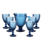 Набор для напитков Bekker, 7 предметов, цвет синий - Фото 2