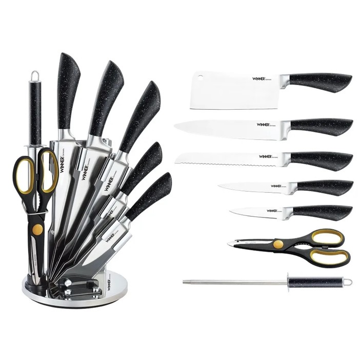 Набор кухонных ножей Winner, 8 предметов - Фото 1