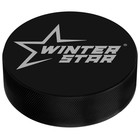 Шайба хоккейная Winter Star, взрослая, d=7,6 см - фото 11444071