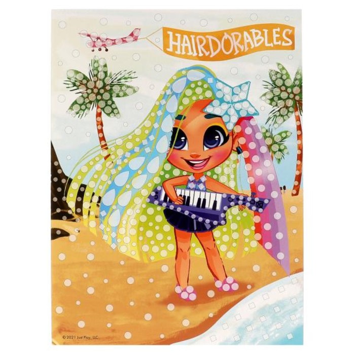 Кристальная мозаика Hairdorable «На пляже», 17 × 23 см