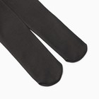 Термоколготки микрофибра с флисом "Вторая кожа" 600 DEN, цвет черный, размер 1-2 - Фото 4
