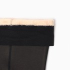 Термоколготки микрофибра с флисом "Вторая кожа" 600 DEN, цвет черный, размер 1-2 - Фото 5