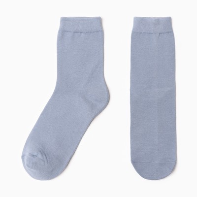 Носки унисекс HobbyLine «Лиса», серо-голубые, размер 36-42