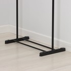 Вешалка - стойка напольная для одежды LaDо́m, с полкой для обуви, 90(150)×42×90(150) см, чёрная - Фото 3