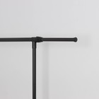 Вешалка - стойка напольная для одежды LaDо́m, с полкой для обуви, 90(150)×42×90(150) см, чёрная - Фото 4