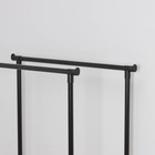 Вешалка - стойка напольная для одежды LaDо́m, двойная, телескопическая, 80×42×90(150) см, чёрная - Фото 5