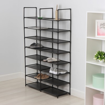 Стеллаж для хранения многофункциональный LaDо́m, 90×30×142 см, чёрный