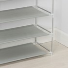 Полка для обуви LaDо́m, 5 ярусов, 60×30×72 см, серая - Фото 3