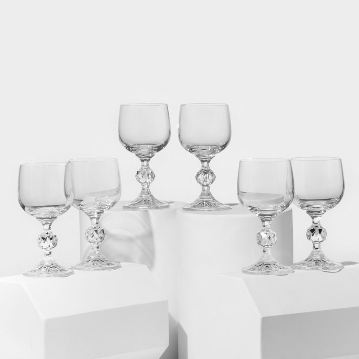 Набор бокалов для вина «Клаудия», стеклянный, 150 мл, 6 шт - Фото 1