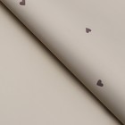 Пленка для цветов в листах, «Сердечки», светлое кофе 65 микрон, 58×58 см - Фото 2