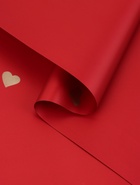 Пленка для цветов, 57 см ×10 м, «Сердечки», винная, 65 микрон - Фото 5