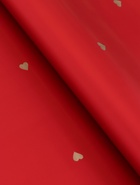 Пленка для цветов, 57 см ×10 м, «Сердечки», винная, 65 микрон - Фото 2