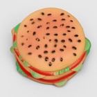 Игрушка пищащая "Гамбургер с салатом" для собак, 9,5 см - фото 8243548