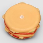Игрушка пищащая "Гамбургер с салатом" для собак, 9,5 см - фото 8243549
