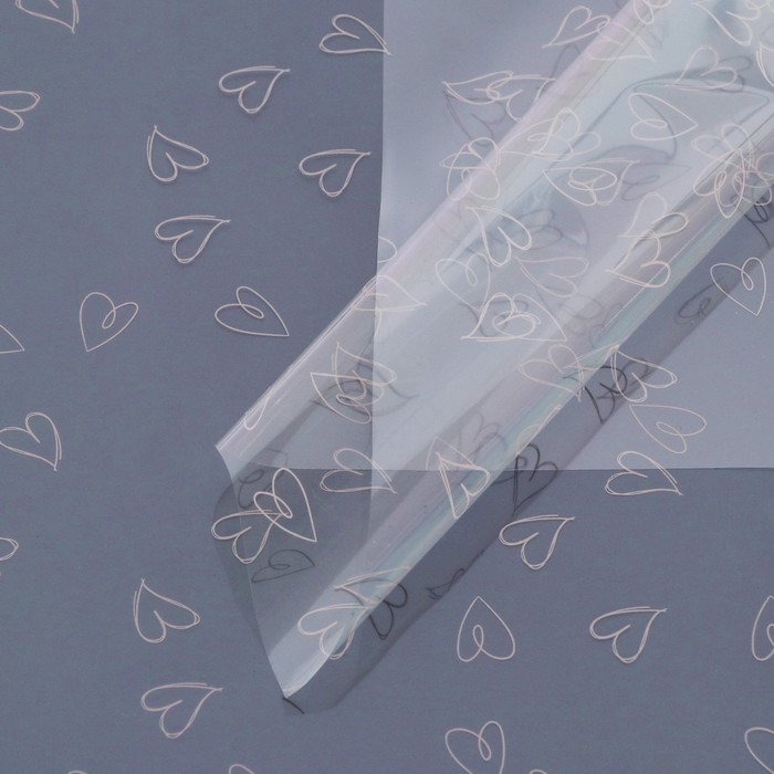 Пленка листах глянцевая для цветов, розовый, 50 микрон, 0.57×5 м ±5% см - Фото 1