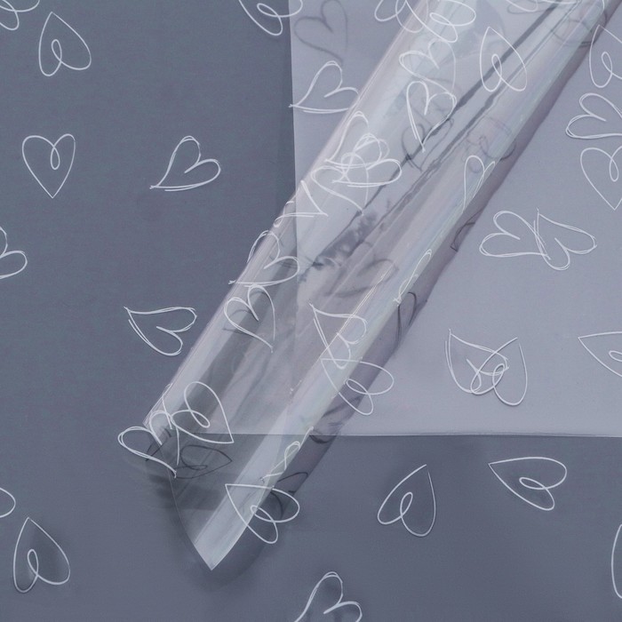 Пленка листах глянцевая 58×58 см, белый 50 микрон - Фото 1