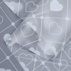 Пленка матовая для цветов и букетов, прозрачная «Сердца», белый, 0.57×5 м ±5% см - Фото 2