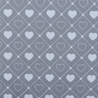 Пленка матовая прозрачная  "Сердца", 58 см x 10 м, белый - фото 7836476