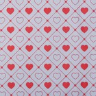 Пленка матовая прозрачная "Сердца", 58 см x 10 м, красный - Фото 4