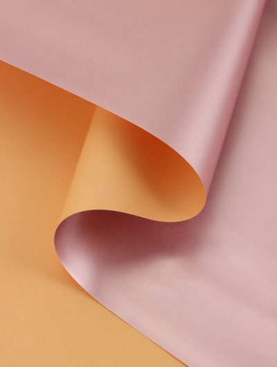 Пленка для цветов, матовая, пыльная роза, 57 см × 57 см