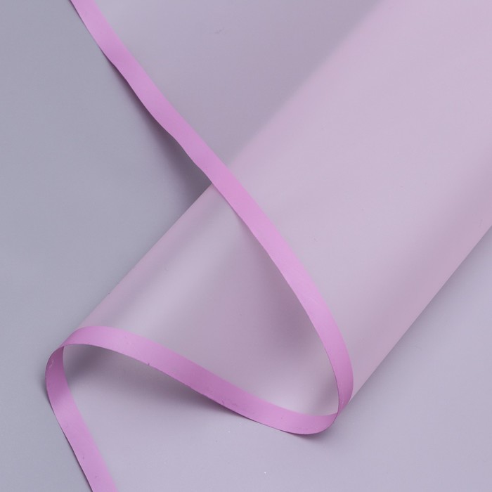 Пленка для цветов Розовая полоса, прозрачный, матовый, 58×10 м - Фото 1