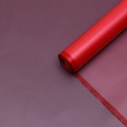 Пленка для цветов и букетов, красная полоса, матовый, 58 см×10 м - Фото 2