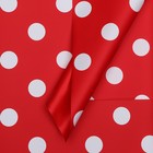 Пленка двухсторонняя «Горох крупный», 58×58 см, красный - Фото 1