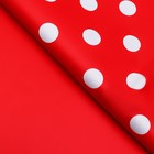 Пленка двухсторонняя «Горох крупный», 58×58 см, красный - Фото 2