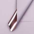 Плёнка матовая для цветов и букетов, двусторонняя, 58×58 см 70 микрон, пудра - Фото 1