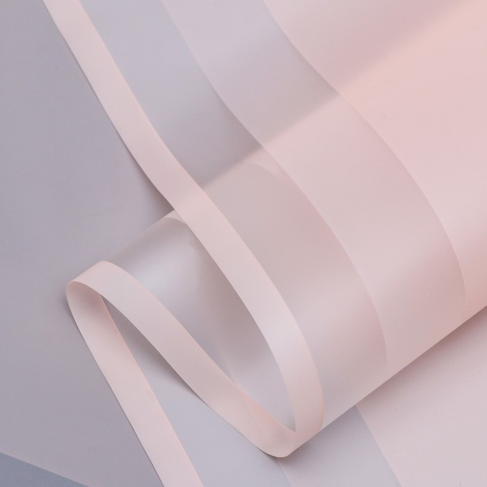 Пленка для цветов и букетов, 58 см×10 м, розовый - Фото 1