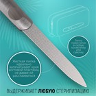 Пилка лазерная для ногтей, 9 см, цвет серебристый - Фото 2