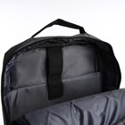 Рюкзак мужской на молниях, 3 наружных кармана, разъем для USB, крепление для чемодана, цвет серый - Фото 5