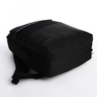 Рюкзак мужской на молниях, 3 наружных кармана, разъем для USB, крепление для чемодана, цвет тёмно-серый - Фото 5