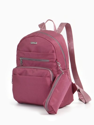 Набор: рюкзак молодёжный на молнии, пенал, размер 26×11×35 см, бордовый