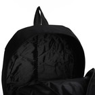 Рюкзак школьный на молнии, с USB, 4 наружных кармана, сумка, пенал, цвет чёрный - Фото 9