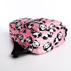 Рюкзак школьный на молнии, 3 наружных кармана, цвет розовый - фото 11013053
