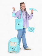 Школьный набор 5 в 1: рюкзак, шопер, сумка, пенал, мешочек для монет, бирюзовый - фото 119118139